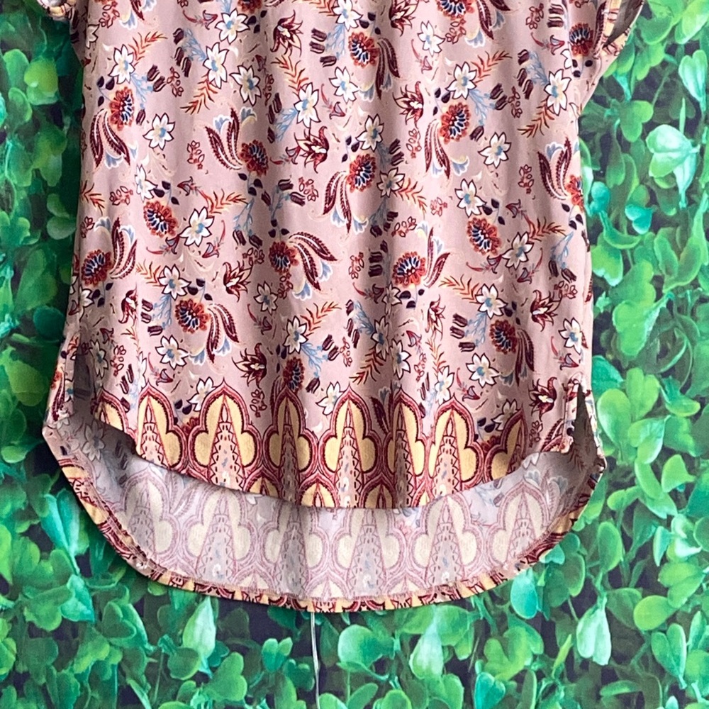 Floral Pink Women's Top - Picture 2 of 4